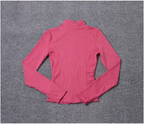 Women Sport Jacket Long Sleeve Shirt Workout Coat Gym Training Clothing Yoga Sportswear