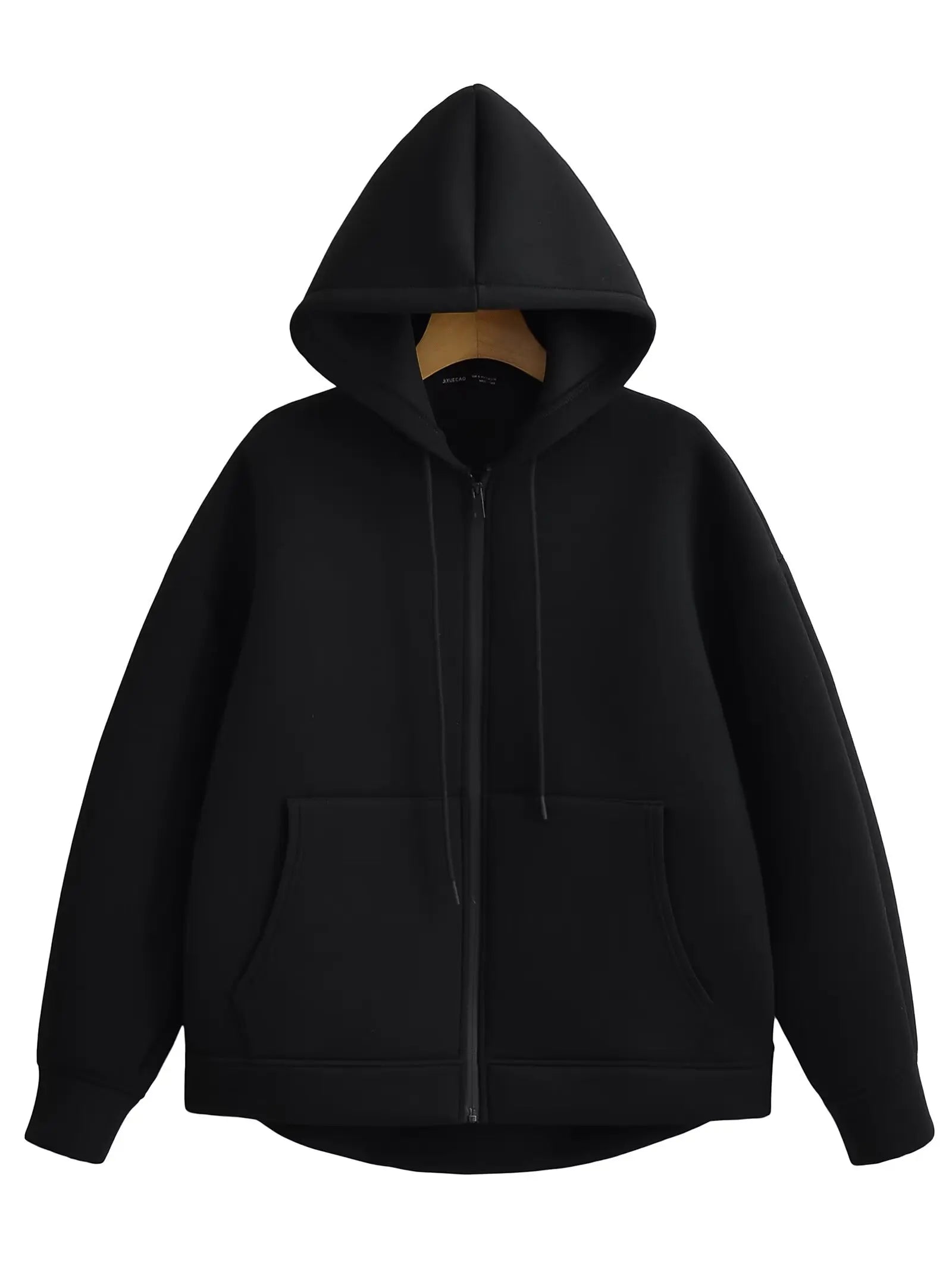 HH 2026 Casual Women's Soild Zipper Hoodie Long Sleeve Big Pocket Zipper Jacket With Hood Female Loose Outerwear Coat Tops
