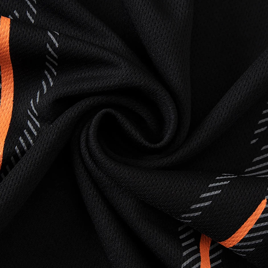 2 Pcs Men's Mesh Breathable Quick-drying Sports Suit Loose Plus Size Running Fitness Mountaineering Casual Short-sleeved Shorts