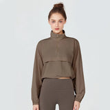 1PC Women's Long-Sleeve Fitted Athletic Jacket for Spring & Fall - Ideal for Running, Gym Workouts & Yoga