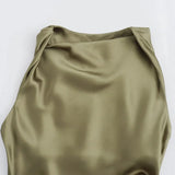 Satin Long Dresses for Women 2026 Summer Slip Midi Dress Woman Sexy Evening Party Dress Sleeveless Female Elegant Dresses