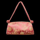 Fashion Shoulder Bag Women Handbag Luxury Embroidered Silk Bag Female Purse Small Cute Cosplay Cheongsam Flower Satin Tote Bag