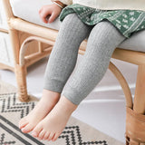 Autumn Baby Boys Girls Pants Newborn Kids Leggings Tights Solid Cotton Stretch Kids Children Knitting Trousers For 0-6 Years
