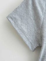 Summer square neck high elasticity crop top women's short sleeved sexy top slim fit pullover base shirt