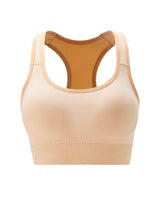 Women's Seamless Sports Bra Set, 3 Colors Racerback Workout Yoga Top with Back Cutout, Breathable Gym Fitness Crop Top
