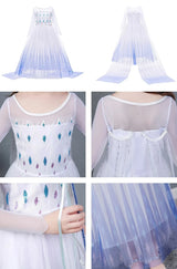 Girls Elsa Anna Dress Children Princess Carnival Dress Kids Jasmine Rapunzel Pageant Flower Disguise Birthday Cosplay Costume