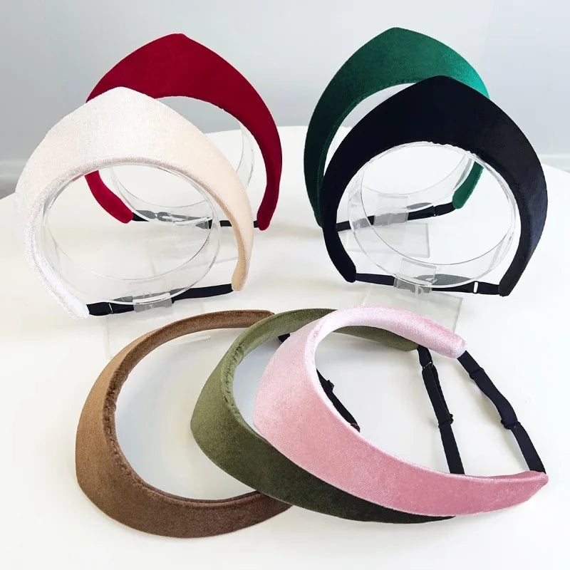 2026 Velvet Women Headband Smooth European and American Hairpin Headband Hair Hoop Lady Headwear