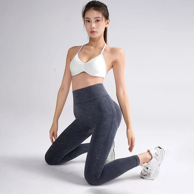 Women's Thin-Strap Halter Gym Bra - Sexy Backless Sports Bra for Yoga & Fitness Training