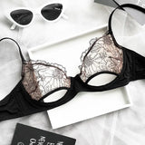 Summer Sexy Hot Ultra Thin Bra Set Women's  Lace Lingerie French Lingerie Underwear Everyday Bra  Unlined Minimizer Push-up Bra