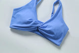New Summer Women's Push-Up Sports Bra Breathable Soft Yoga Workout Top Backless Fitness Crop Gym Underwear Woman’s Crop Top