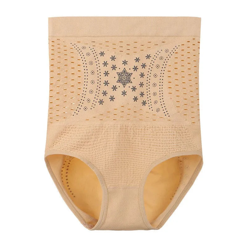 Seamless Restoration Shaper Brief Women Tummy Control Shapewear Hollow Out Fat Burning Slimming High Waist Underwear Panties