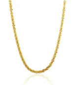 Stainless Steel Vintage Textured Delicate Necklace