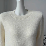 Hirsionsan Basic O Neck Basic Sleeve Sweater Women 2025 Oversized Short Knitted Wool Pullover Female Casual Thick Warm Soft Tops