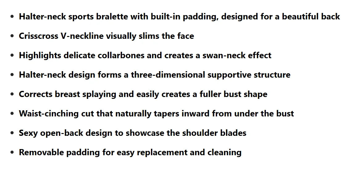 Women's Sexy V-Neck Fitness Bra Nude Sports Bra Hanging Neck Yoga Suit Vest Comfortable Breathable Gym Top for Active Wear