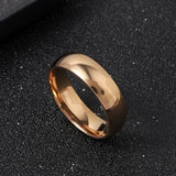2mm Thin Stainless Steel Rings Rose Gold Fashion Simple Titanium Steel Rings for Women Girl Gifts