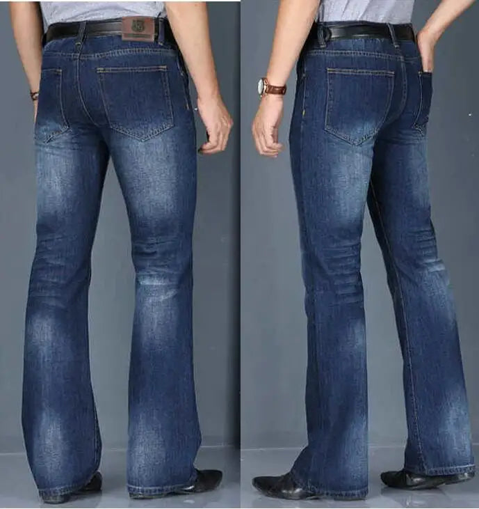 Men's Flared Jeans Loose Men Big-Leg Jeans Men Flared Pants Boot Cut Leg Designer Classic Jeans Multiple Styles Size 28-40