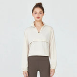 1PC Women's Long-Sleeve Fitted Athletic Jacket for Spring & Fall - Ideal for Running, Gym Workouts & Yoga