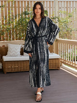 2026 Women Swimsuit Beach Cover Up Dress Sleeve Kaftan Beach Tunic Long Pareos Bikinis Cover Ups Summer Robe Plage Beachwear