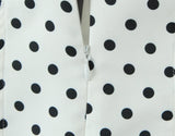 YENKYE French Style Retro Polka Dot Deep V Halter Dress Women Sexy Backless A-line Slim Sweet Elegant Mini Dresses Summer Robe