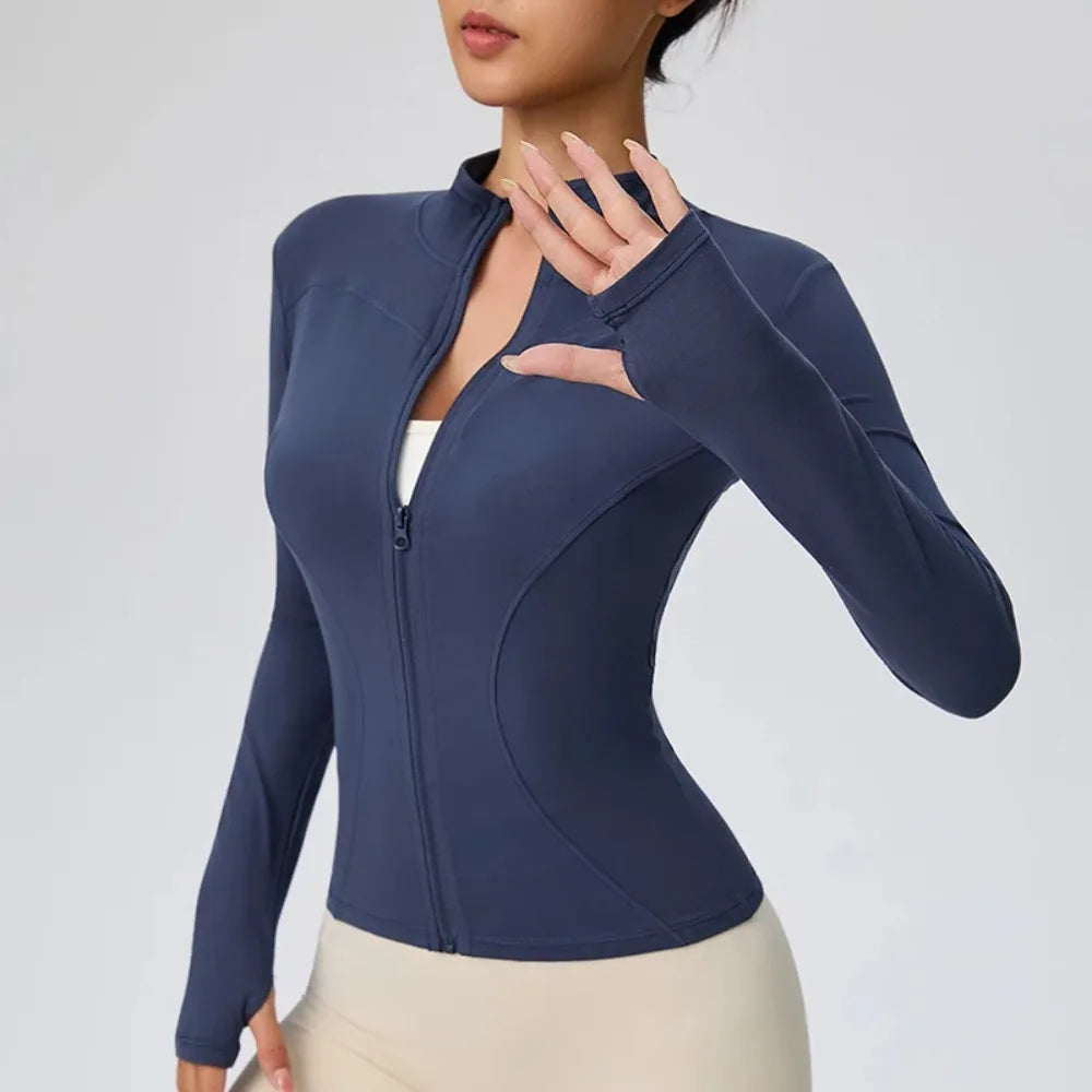 NEW Summer Women's Stand Collar Yoga Sun Protection Jacket, Anti-UV Slim Lightweight Sun Shirt for Outdoor Sports & Daily Wear