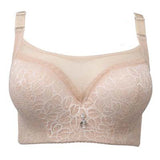 Thin Cup Push Up Bra Mesh Lace Bras For Women Plus Size Underwear Brassiere Elegant Pattern Lingerie