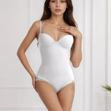 Naisstoo Women Shapewear Bodysuit for Tummy Control Seamless Body Shaper Thong Jumpsuit Bras