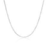 Men's 925 Sterling Silver Necklace 2/4/6/8/10/12MM 40-75cm Face Chain Necklace Lobster Clasp Men And Women Engagement Jewelry