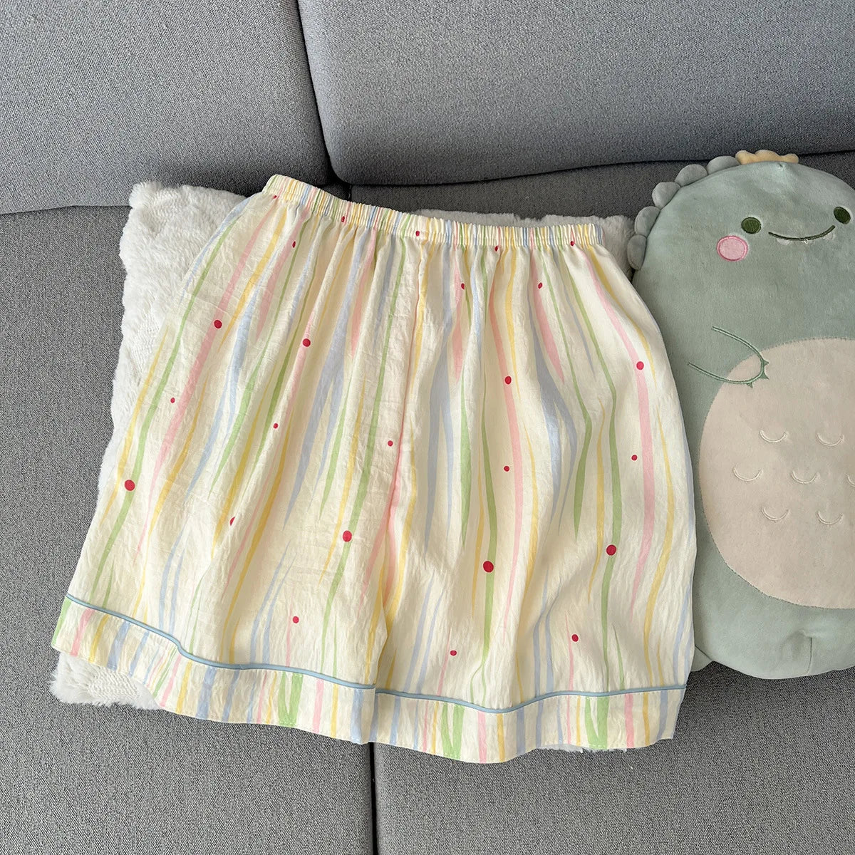 Women's sleepwear, summer short sleeved shorts, breathable and comfortable set, lapel cardigan, home clothes can be worn outside
