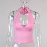 Sexy Off Shoulder Top Ladies 2025 Club Party Outfits Sheath Pure Sleeveless Bare Back Sexi Women Summer Crop Top