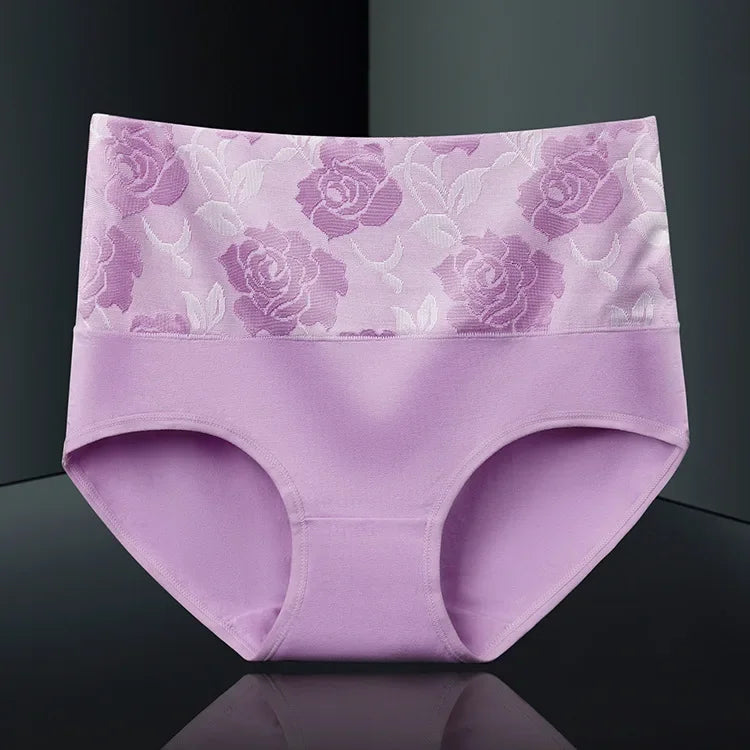 3Pcs/Lot Women's Underwear Plus Size Cotton Panties High Waist Briefs Sexy Lingerie Female Pantys M-5XL Seamless Underpant Girls