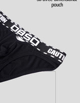 1/3Pcs Breathable Cotton Men Underwear Sexy Bikini Panties Underpants Large Crotch Pouch Mens Briefs with Front and Back Cutouts