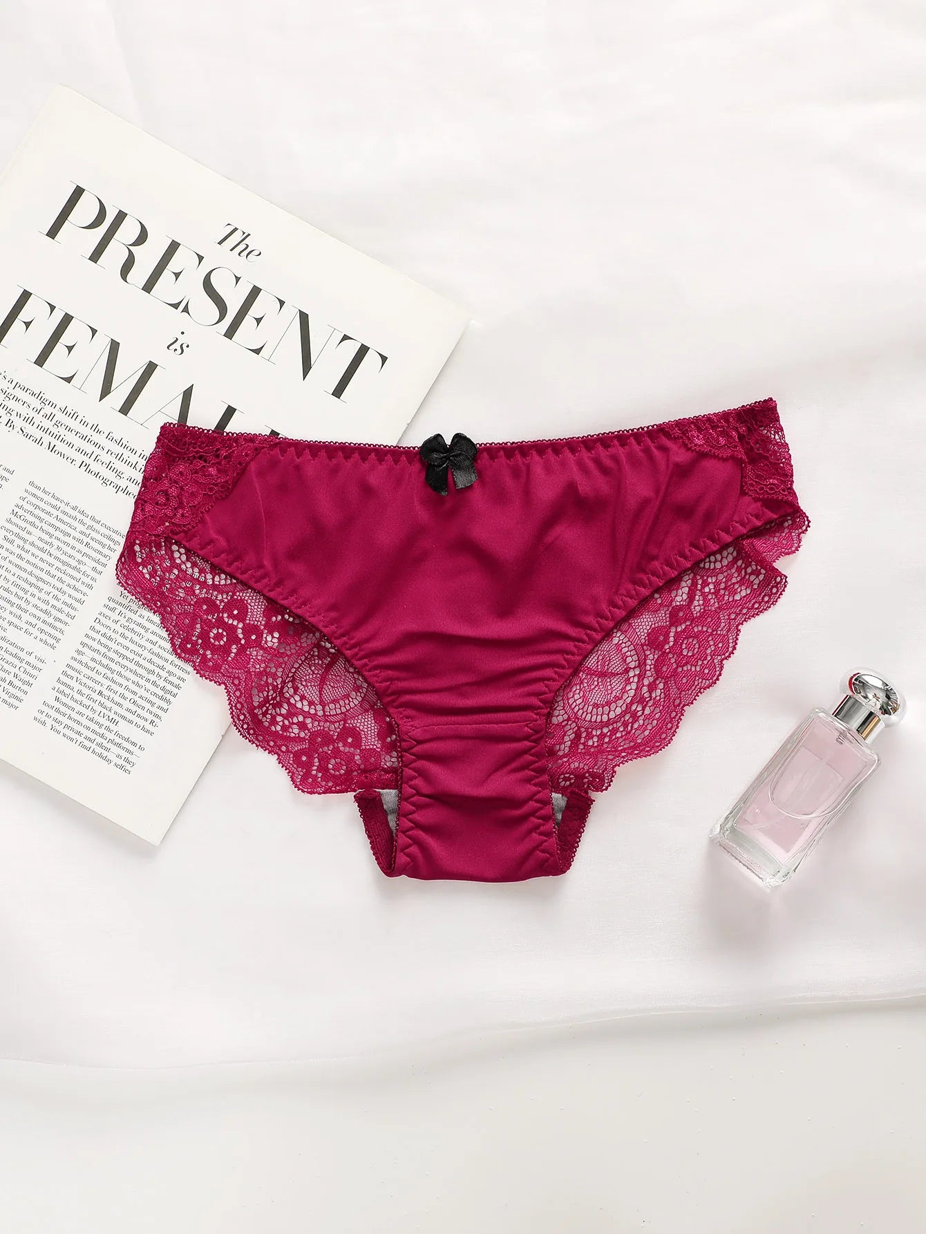 Ladies' black red blue with steel rims front buckle beautiful back pull up bra underwear set A2128
