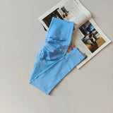 Seamless Sport Yoga High Waist Pants Leggings Sport See Through Yoga Gym Running Quick Dry Pants Scrunch Butt Pants