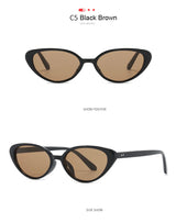 2pcs Retro Small Cat Eye Sunglasses for Women Men Rivet Design Fashion Triangle Sun Glasses Cute Style Multi Color Eyeglasses