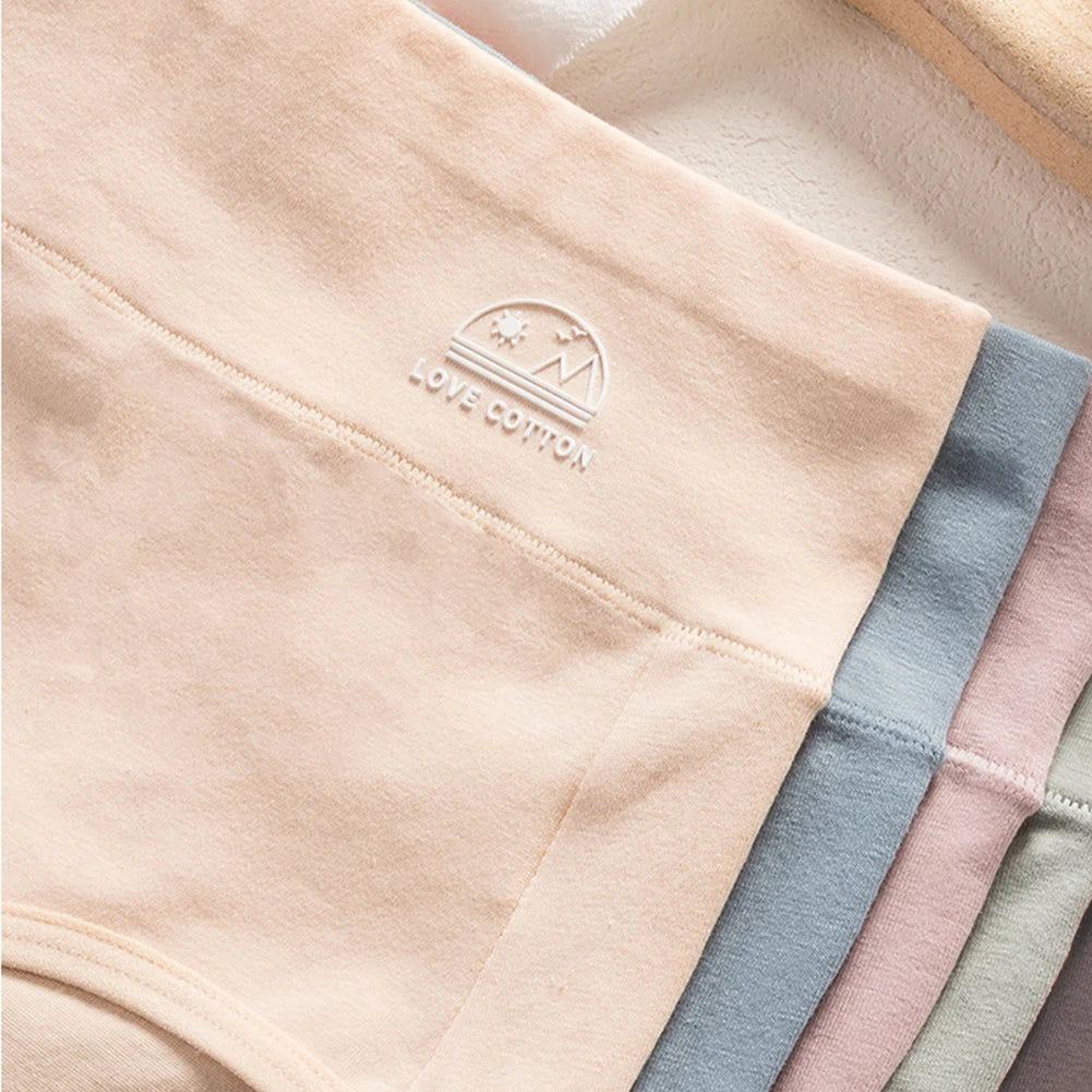 5 Pack Women's Cotton High Waisted Underwear - Tummy Control & Butt Lift, Graphene Antibacterial, Breathable Comfort, No Ride Up