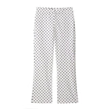 HH Woman Autumn Long Sleeves Turtleneck Zipper With Pockets Drawstring Casual Coats Women Fashion Polka Dot Printed Jacket