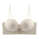FINETOO Front Closure Sexy Push Up Bra Women Invisible Bras Underwear Lingerie For Female Brassiere Strapless Seamless Bralette