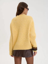 Hirsionsan Basic O Neck Basic Sleeve Sweater Women 2025 Oversized Short Knitted Wool Pullover Female Casual Thick Warm Soft Tops