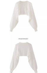 French Ice Silk Knitted Sun-Proof Cardigan Top Women's Summer Thin Jacket Waistcoat Suspender Skirt Shawl Outer Match Blouse