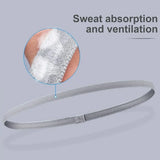 3pcs Elastic Absorbent Sweat Bands Solid Thicken Non-Slip Sports Outdoor Headbands Hair Accessories Running Exercise