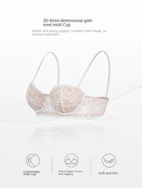 Women 1/2 Cup Lace Bra Sexy Floral Underwire Underwear Ladies Push Up Bras Female Comfortable Bra Half Cup Brassiere Lingerie