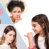 Korean Women Hair Comb Non-Slip Headband Plastic U Shape Hair Hoops Fixed Teeth Fluffy Top Hair Bands Headwear Hair Accessories