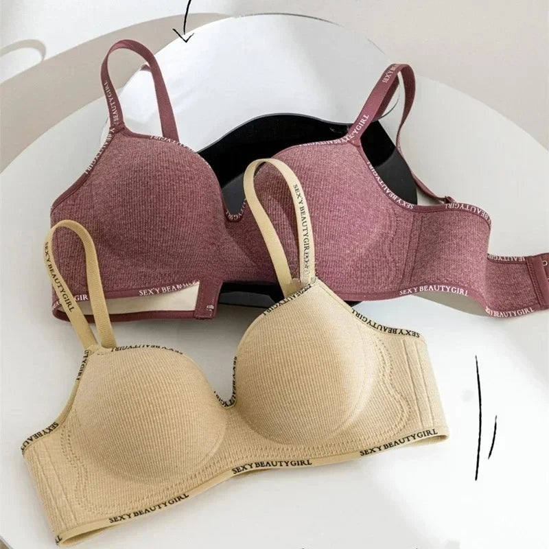 Wireless Push Up Bra for Small Chest A-C Cup Seamless 3D Pads Anti-Sagging Bralette No Trace Underwear