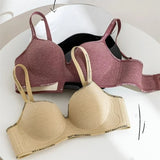Wireless Push Up Bra for Small Chest A-C Cup Seamless 3D Pads Anti-Sagging Bralette No Trace Underwear
