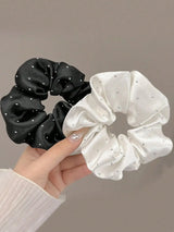 3 Pcs Crystal Dot Scrunchies Hair Rings Fashion Hair Accessories for Women Girls Party Ponytail Holder Hair Accessories