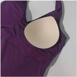 Women's Sexy V-Neck Fitness Bra Nude Sports Bra Hanging Neck Yoga Suit Vest Comfortable Breathable Gym Top for Active Wear