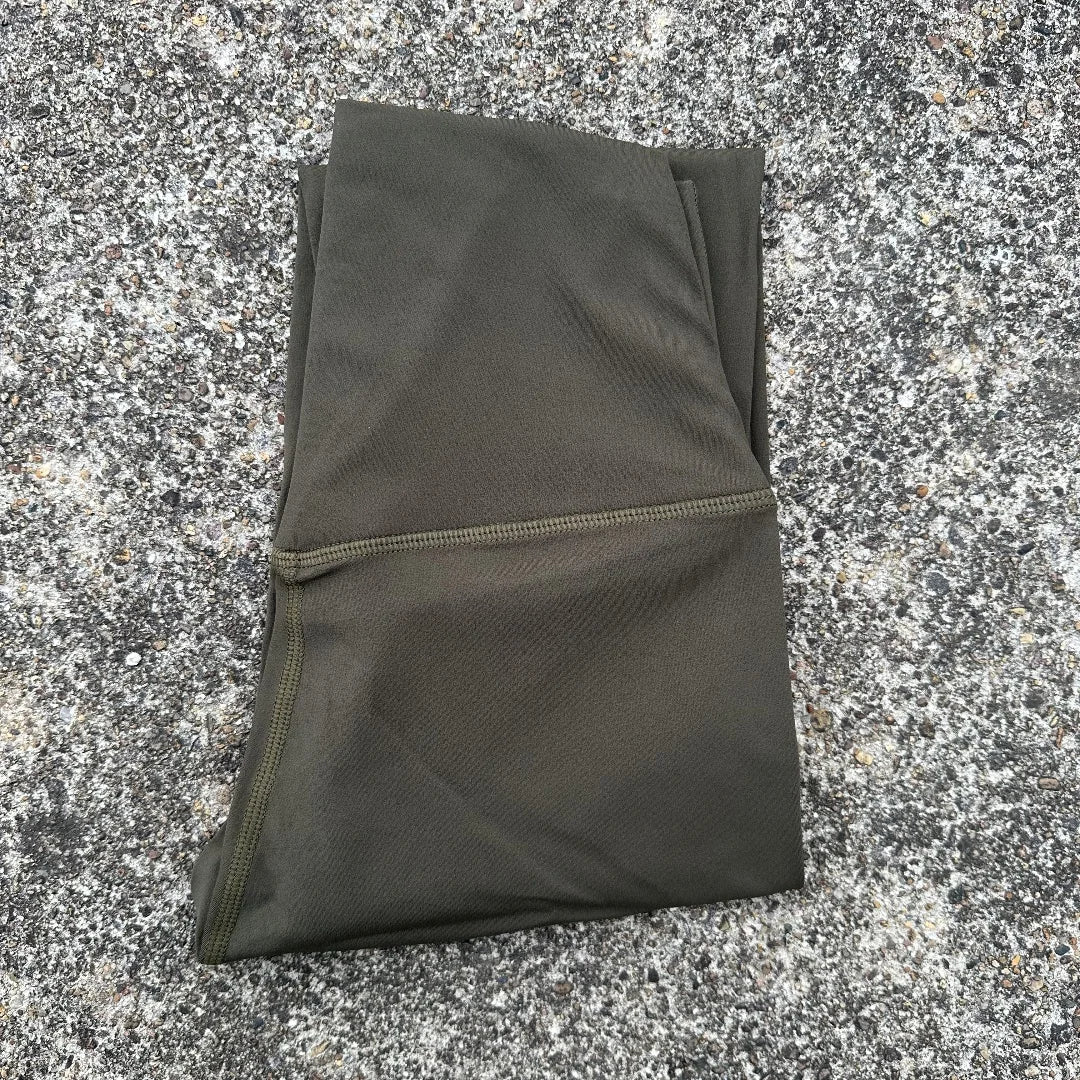 Solid Color Back Waist Pocket High Waist Yoga Legging Women Sport Cropped Pants Butter Athletic Gym Comprehensive Training Jog