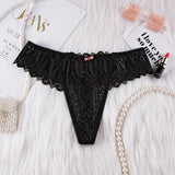 Hollow Out Lace Sexy Girls G String Panties Women Briefs Transparent Thong Thin Underwear Female Low Waist Lingerie Size S-XL