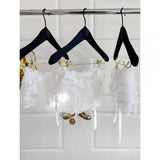 2026 Korean Ins Unique Lace Layered Gauze Skirts Lace Trim A-Line Short Cloth Mini Waist Skirts Harajuku Girl's White Skirts Y2K