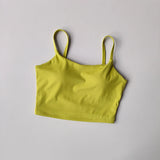 High-end Sports Bra Gym Camisole Fixed Pad Push-up Sports Underwear Women's Strapless Beauty Back Training Fitness Bra Yoga Bra
